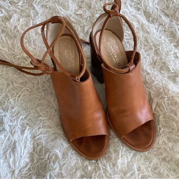 Kenneth Cole Black Label Peep Toe Mules Size 40/9 - Picture 7 of 7